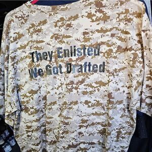 T-shirt men brown size xxl they enlisted. 098